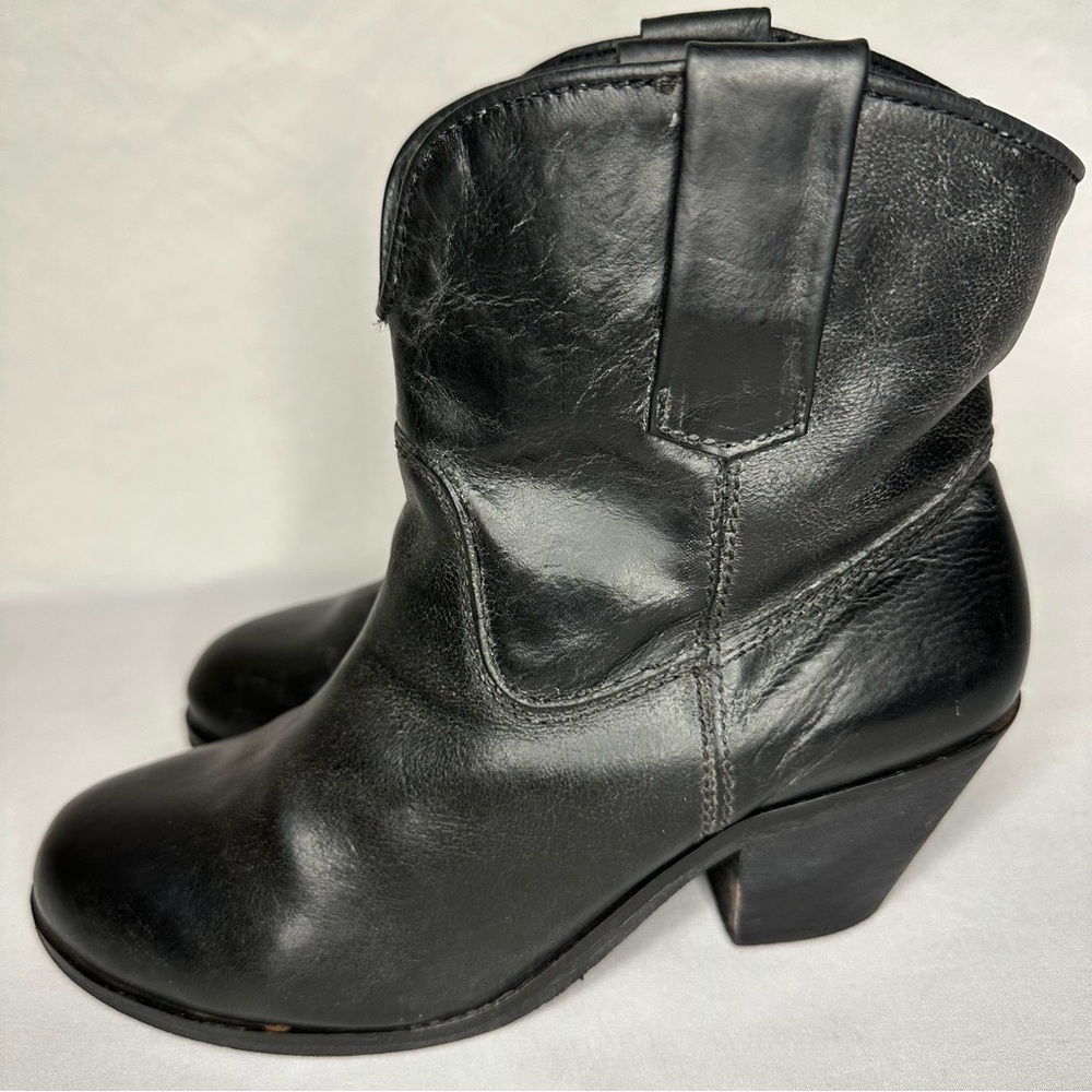 Corral Western Ankle Bootie Leather Black Women’s Size 8.5M